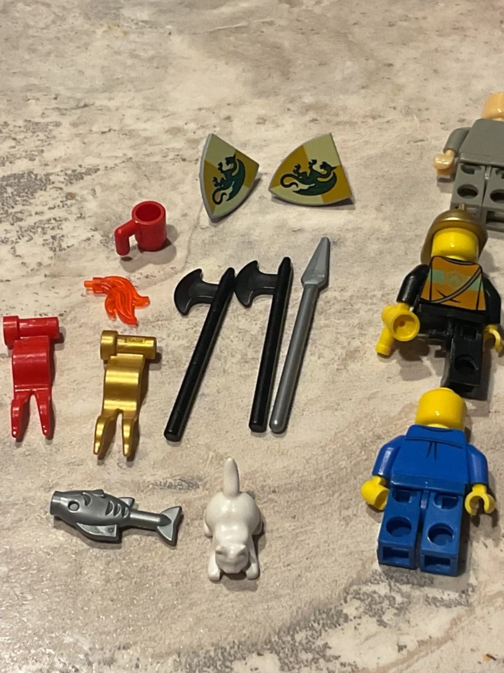 Lego Minifigure pieces 19 items used incomplete